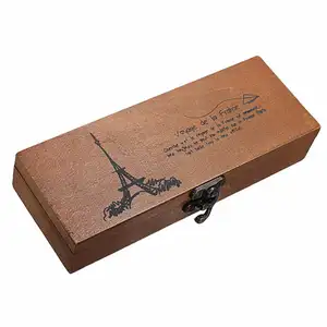 호두 멋진 선물 상자 아티스트 보관 장신구 보석 비누 유품 자물쇠가있는 장난감 나무 상자