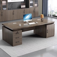Vente directe d'usine, mobilier commercial, bureaux d'étude individuels pour employés, avec 3 tiroirs, table de bureau en bois