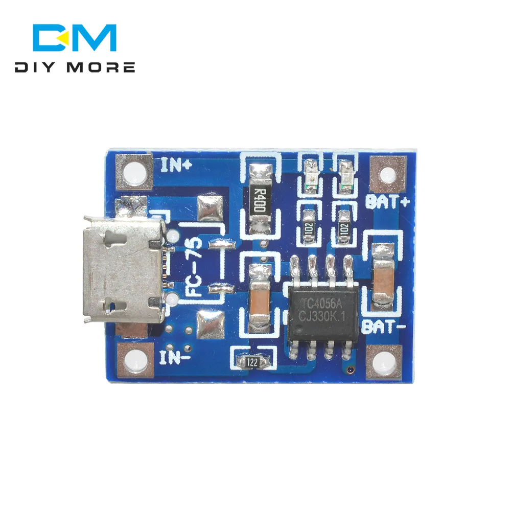 5 шт. DC 5В 1A светодиодный индикатор защита от перезарядки разряда 4,5 ~ 5,5 В TP4056 Mini USB 18650 плата зарядного устройства для литиевого аккумулятора
