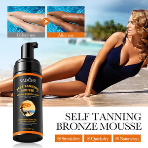 SADOER di alta qualità per il corpo autoabbronzante idratazione delicata pelle di bronzo per il corpo abbronzatura Mousse - Product Image 2