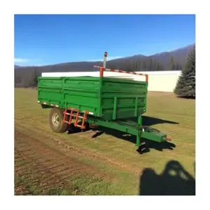 Trailer pertanian kereta gandeng Tipping hidrolik traktor pertanian Trailer pertanian