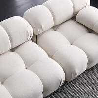 Ensemble de canapés de salon Zayshine, style italien moderne et luxueux, en sherpa, 3 places, modulaire, appartement, villa, combinaison libre, canapés Mario Bellini