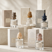 Coffrets Cadeaux de Parfum Personnalisés avec Vaporisateur de Voyage 50ml et Design en Verre Transparent Style Halloween