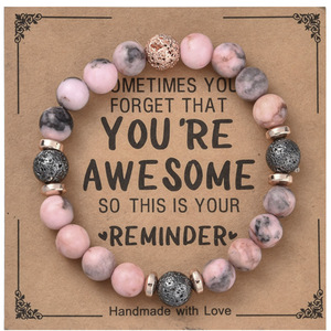 Pulsera <span class=keywords><strong>de</strong></span> Cuentas Redondas <span class=keywords><strong>de</strong></span> Piedras Preciosas Naturales con Certificación CE, Cristal Curativo, Colgante <span class=keywords><strong>de</strong></span> Amor, Banda Elástica <span class=keywords><strong>de</strong></span> Cuentas, para <span class=keywords><strong>Fiesta</strong></span> - Product Image 4