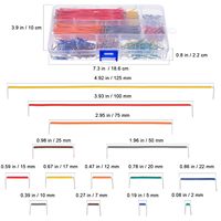 Kit de fils pour carte de développement PCB, 140 pièces/560 pièces/840 pièces, boîte de fils émaillés pour composants électroniques, bricolage