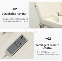 Lit de massage de beauté professionnel réglable électrique Table de traitement multifonctionnelle pour spa et salon pour le visage