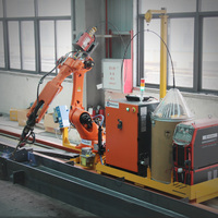 Robot de Soldadura Industrial Inteligente para la Industria, Robot de Soldadura CNC Automático para Vigas en H, Robot de Soldadura Cobot para Construcción de Acero