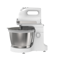 Batteur sur socle planétaire électrique en acier inoxydable avec 5 vitesses, capacité de 3,5 L, 300 W, bol mélangeur pour la maison, utilisation en pâtisserie et en cuisine