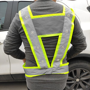 เสื้อกั๊กนิรภัยสะท้อนแสง LED สำหรับกีฬาวิ่งกลางแจ้งเสื้อกั๊กระบายอากาศได้ดีมองเห็นได้ชัดเจน - Product Image 2