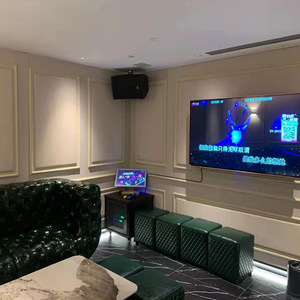Home Ktv Audio Visual System Multifunctional Entertainment With Large Screen And Green Leather Seats For Home Cinema Use - Product Image 1