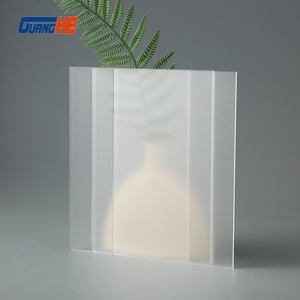 GUANGHE Hoja de acrílico fundido 3,05x2,05 5mm Hoja de plástico flexible delgada de acrílico Hoja de acrílico transparente gris oscuro - Product Image 1