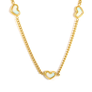 Collar con colgante en forma de corazón de aleación de zinc, joyería de estilo europeo, regalo para mujeres - Product Image 5