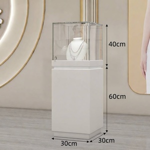 Support d'exposition de bijoux sur mesure, vitrine en verre haut de gamme avec éclairage LED pour bijouterie, centre commercial de luxe, boutique d'antiquités - Product Image 6