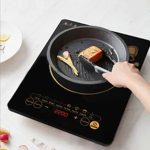 Utensilios de cocina personalizables multi 110-240V estufa de inducción de un solo quemador Cocina eléctrica 2200W Cocina de Inducción