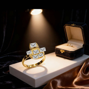 R96 18K Gold Plated Stainless Steel Cute Cartoon Animal Labu Cat Open Adjustable <strong>Ring</strong> for Women <strong>Kids</strong> Fashion Jewelry Wholesale - Product Image 2