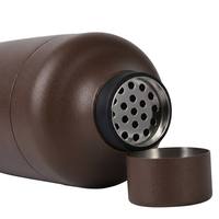 Shaker à cocktails isotherme anti-transpiration de 20 oz avec couvercle, shaker à martini en acier inoxydable 304 à double paroi avec filtre intégré