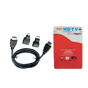 Câble adaptateur HDMI 3-en-1 Mini Micro HDMI avec fil de cuivre pour connexion TV - Product Image 2