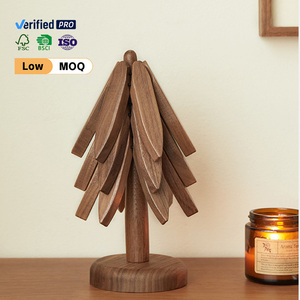 Meilleures ventes : Sous-verres anti-brûlure en bois massif <span class=keywords><strong>de</strong></span> <span class=keywords><strong>noyer</strong></span>, résistants à la chaleur et aux hautes températures, pour casseroles, tasses et bols, lot <span class=keywords><strong>de</strong></span> trois pièces, design original pour la maison - Product Image 2