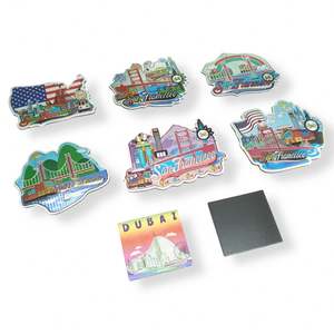 Aimant de réfrigérateur personnalisé en aluminium, souvenir de décoration intérieure, prix d'usine en gros - Product Image 4