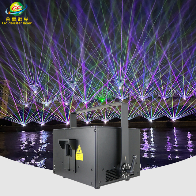 WP-RGB10W Laser Golden Star Waterproof 10W RGB Laser Light Animation Laser Light Stage Laser Light