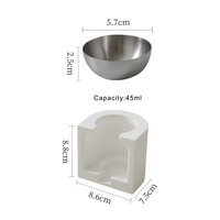 Brûleur d'huiles essentielles en gypse, porte-bougie chauffe-cire, diffuseur d'encens, lampe chauffante en métal pour la maison
