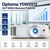 Projecteur professionnel Optoma YDW5512 DLP WXGA pour réunions d'affaires, 3800 lumens, durée de vie de la lampe de 12 000 heures et technologie d'affichage DLP