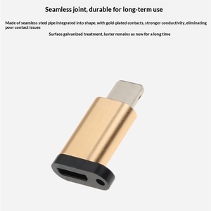 Adaptateur OTG en alliage d'aluminium Type-C femelle vers Micro USB V8 5 broches, convertisseur de données modèle A pour téléphones Android - Product Image 3