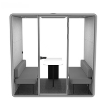 Cabine de réunion mobile intérieure très demandée, cabine téléphonique insonorisée pour bureau à domicile avec mobilier canapé