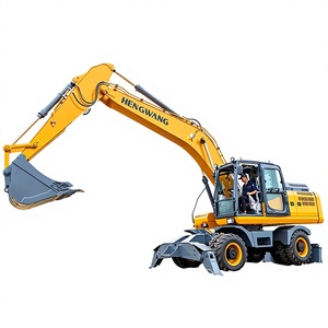 Excavatrice sur roues pour terrains agricoles inaccessibles avec vérin hydraulique <span class=keywords><strong>Bosch</strong></span> Rexroth, garantie de 6 mois - Product Image 1