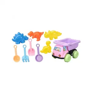 Оптовая продажа, забавные игры на открытом воздухе, летний игровой набор, детский пляжный автомобиль, игрушечный пластиковый Игрушечный Грузовик с песком