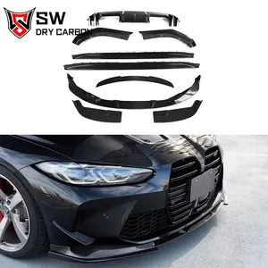 Karosserie-Kits im 3D-Stil Autoteile aus Kohle faser für BMW G80 M3 G82 G83 M4 Front stoßstangen splitter Seitens ch weller Hecklippen spoiler