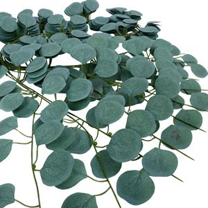 Vignes artificielles en rotin d'eucalyptus, 72 feuilles, fleurs en soie, décoration de mariage, plante verte, 200 cm - Product Image 3