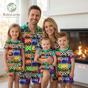 Babylovey Pijamas Personalizados <span class=keywords><strong>de</strong></span> Bambú Premium para Mamá <span class=keywords><strong>e</strong></span> <span class=keywords><strong>Hija</strong></span>, Ropa <span class=keywords><strong>de</strong></span> Dormir Familiar a Juego para <span class=keywords><strong>Madre</strong></span> <span class=keywords><strong>e</strong></span> <span class=keywords><strong>Hija</strong></span> - Product Image 5