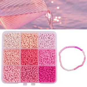 Kit de perles en verre de 3 mm, série colorée, avec trous, perles dispersées, pour bracelet DIY, perles à enfiler, kit DIY, pour l'export. - Product Image 6