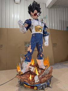 ดราก้อนบอล #   เจ้าชายไซย่า 1:1 ซูเปอร์บลู เวเจต้า รูปปั้นเรซิ่น ขนาดเท่าคนจริง เป็นมิตรกับสิ่งแวดล้อม ของสะสมตกแต่งบ้าน ของขวัญขนาดใหญ่ - Product Image 5