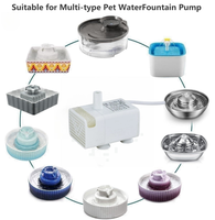 Mini pompe à eau submersible 5V/12V pour fontaine pour animaux de compagnie, traitement des eaux usées, remplacement du moteur de l'eau pour distributeur d'eau pour chat
