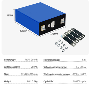 Cellule de batterie LiFePO4 REPT 280Ah Grade A, test de capacité à 100 %, stock DE PL IT, pour système de stockage d'énergie solaire domestique - Product Image 4