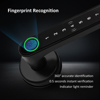 Serrure électronique à reconnaissance d'empreintes digitales, déverrouillage par induction de la carte IC, téléphone portable, télécommande, appartement, serrures de porte intelligentes