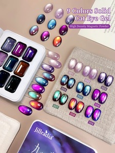 Gel UV pour ongles 9 couleurs, gel de modelage solide haute saturation, effet dégradé, pour manucure DIY et design de salon - Product Image 2