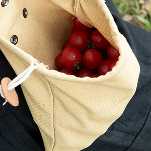 Nueva Bolsa Portátil para Recolectar Frutas al Aire Libre, Bolsa Plegable para Guardar Bayas, Bolsa de Lona de Cuero para Bushcraft y Camping - Product Image 1