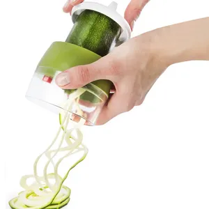Tiện Ích Nhà Bếp thiết lập cầm tay spiralizer rau Slicer 3 trong 1Veggie xoắn ốc cắt ZUCCHINI Noodle Maker xoắn ốc Slicer cho salad