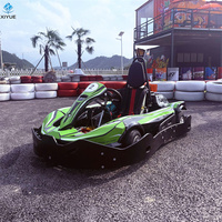 Go-Kart de Gasolina de 4 Tiempos, 200CC/160CC, Económico, para Adultos y Adolescentes, Estilo de Carreras, Monoplaza, 40 km/h, Alquiler Comercial