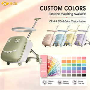 Maleta Rígida <span class=keywords><strong>para</strong></span> Niños, <span class=keywords><strong>Equipaje</strong></span> de Viaje, Maleta de Mano con Ruedas <span class=keywords><strong>para</strong></span> Niños, Material PP, <span class=keywords><strong>Equipaje</strong></span> Expandible <span class=keywords><strong>para</strong></span> Niños - Product Image 2