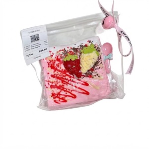 Jouet sensoriel en silicone de qualité alimentaire Sakura Milkshake Cream Mud Dry Mud Pinch, jouet de décompression, anti-stress, fidget - Product Image 1