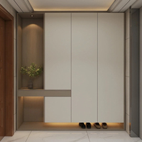 Meuble à chaussures d'entrée pour salon, design moderne et minimaliste, construction durable en panneaux de bois écologiques