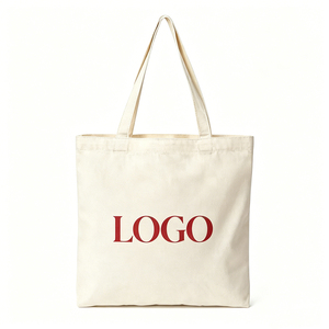 Bulk Wholesale Recycled Cotton Shopping Totes Stock Custom Color Logo Print Zipper Bags <b>Large</b> Capacity Mommy Bags, Factory Cus - Product Image 1