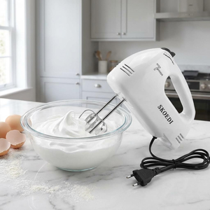 Mixeur alimentaire électrique portable avec accessoires <span class=keywords><strong>de</strong></span> mélange <span class=keywords><strong>de</strong></span> qualité alimentaire, corps en plastique ABS, têtes <span class=keywords><strong>de</strong></span> mélange en acier inoxydable pour usage domestique - Product Image 6