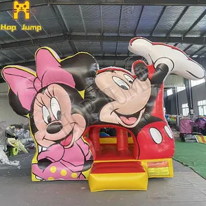 Giant 3D inflatable mickey and minnie mouse jumping bouncy castle inflatable bouncer jumper bounce house