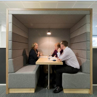 Diviseur de mobilier de bureau nordique moderne cloison modulaire canapé d'intimité canapé de réception en tissu Pod