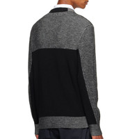Herren Large Plus Size Herbst Winter Warmer Pullover Atmungsaktiver Strick pullover mit einfachem Näh muster Anti-Shrink-Design